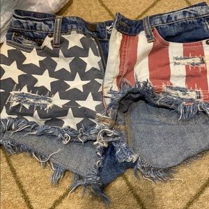 American flag shorts